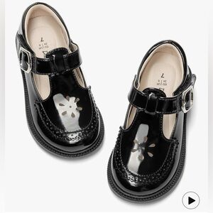 Classic Black Mary Jane Kids Shoes